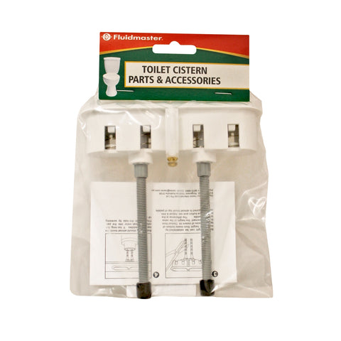Fluidmaster 124 x 30mm Dual Flush Cistern Button, White Plastic