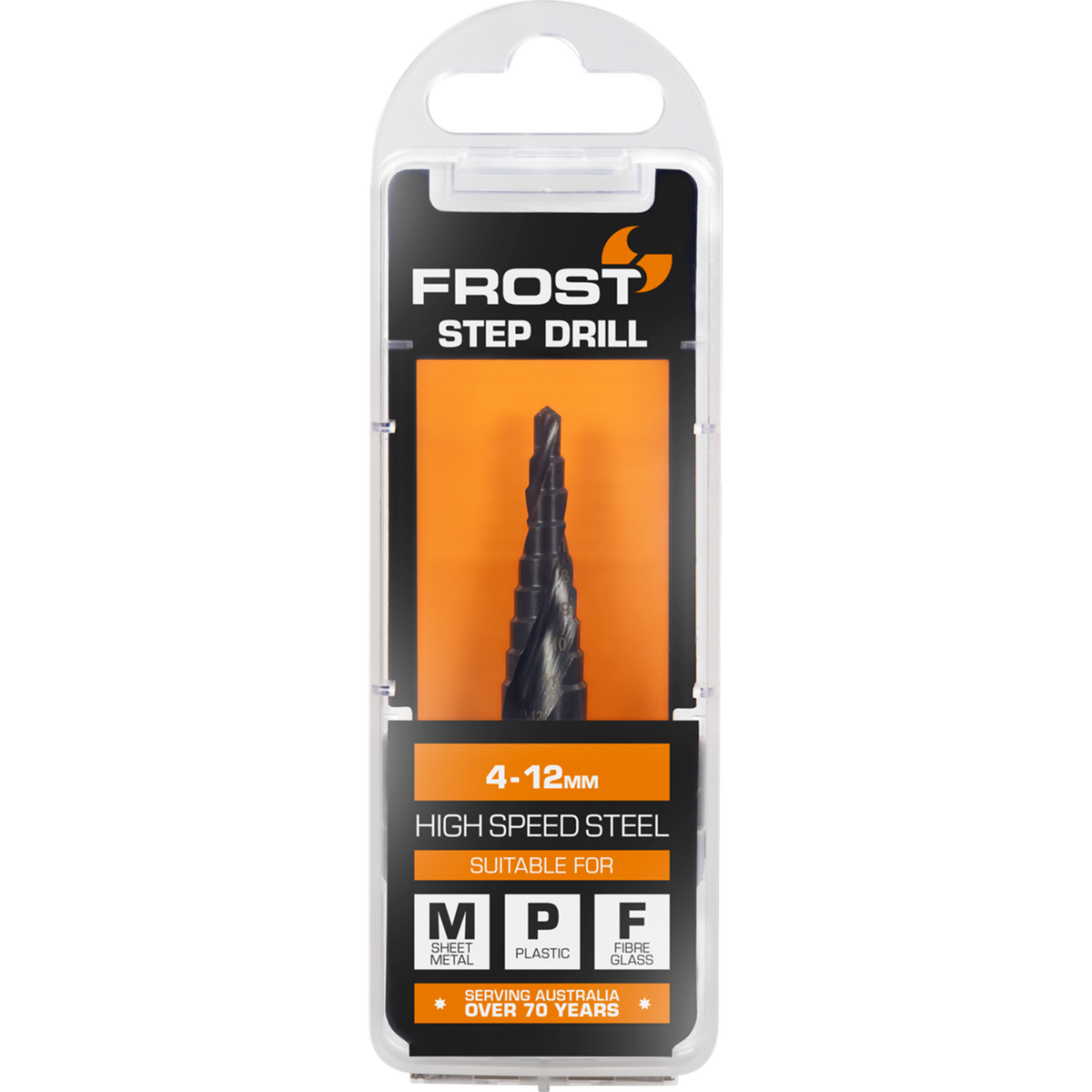 Frost 4 HSS Step Drill - 12mm - High-Speed Steel - Precision Drilling - SuperSaverAU - view 1
