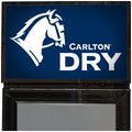Schmick 160L Carlton Dry Licensed Skinny Upright Bar Fridge - 9 Star, Lockable - SS-P160-DRY