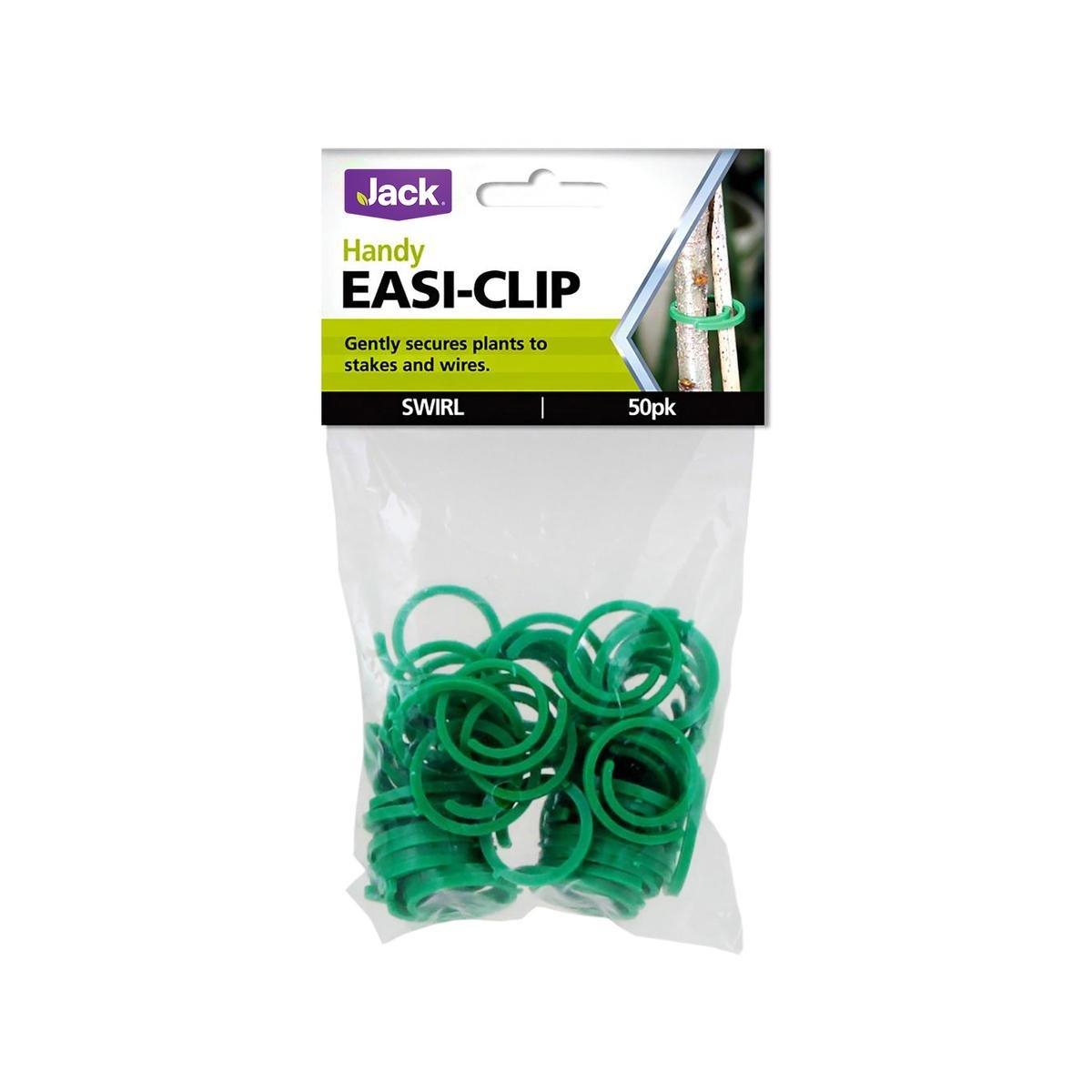 Jack Easi Clip Ties - 50 Pack - Plastic - Soft on Plants - SuperSaverAU - view 1