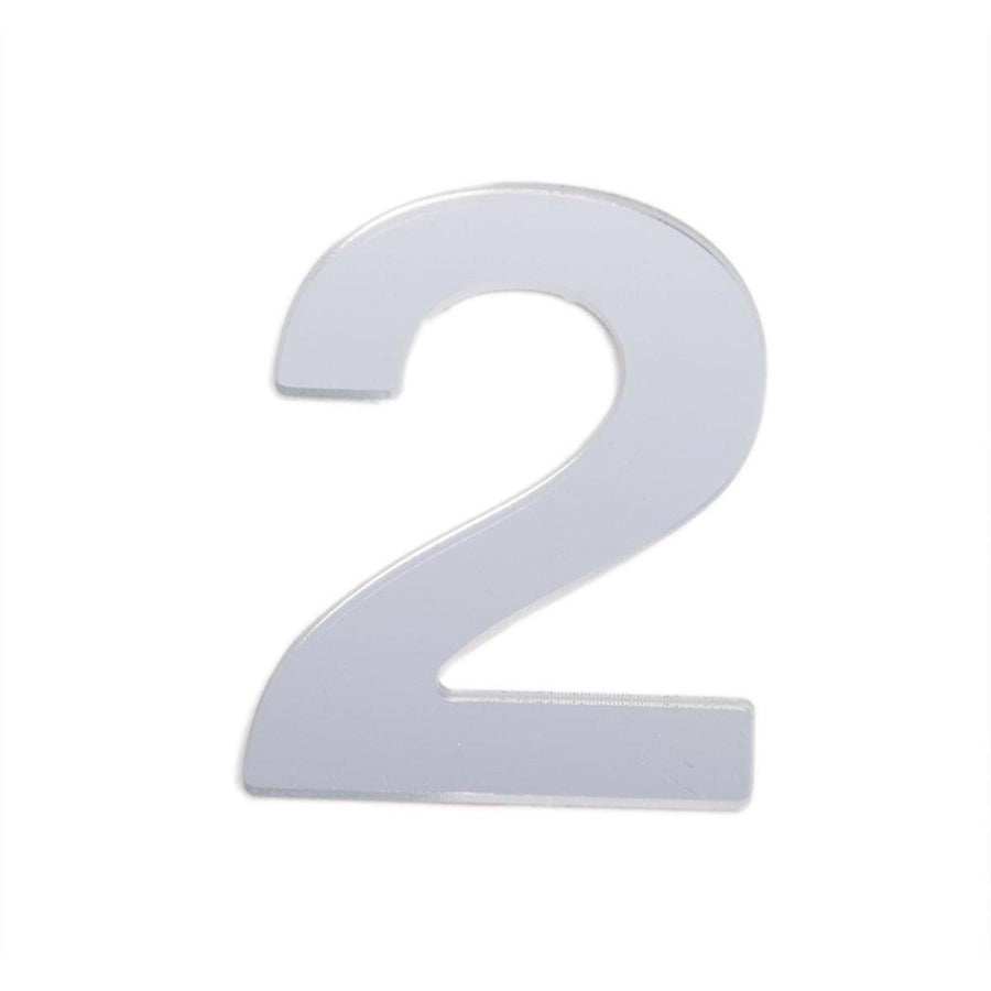Sandleford Self Adhesive House Number 2 - 25mm Silver - SuperSaverAU - view 1