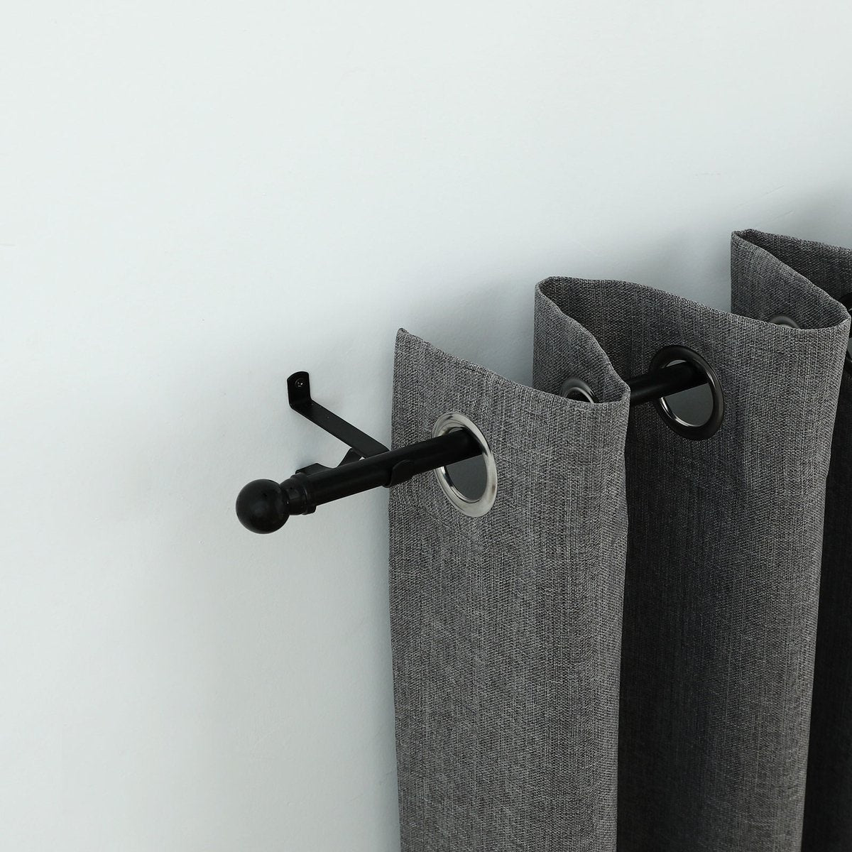Windoware Curtain Bracket - 100mm - Black - 2 Pack - Metal - Durable - SuperSaverAU - view 3
