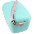 Polarbox Pop 12L Cooler - Cyan with Rose Logo and Strap - Thermal Insulation - PLBP12CR