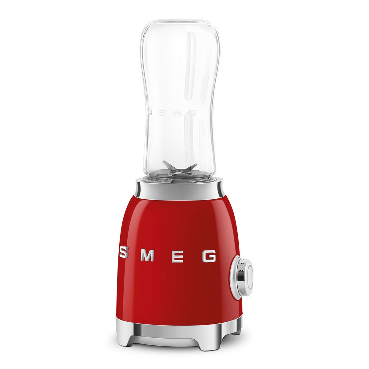 Smeg 50s Style Mini Personal Blender - Red - 300W Motor, 2 x 600ml Tritan Renew Bottles - PBF01RDAU