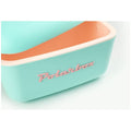 Polarbox Classic 12L Cooler - Cyan, Retro Design, Leather Shoulder Strap, Made in Spain - PLBC12C