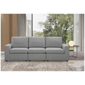 Ostro Furniture Athena 3 seater sofa - wide arm design with soft stitch detailing and foam seating - 27006000