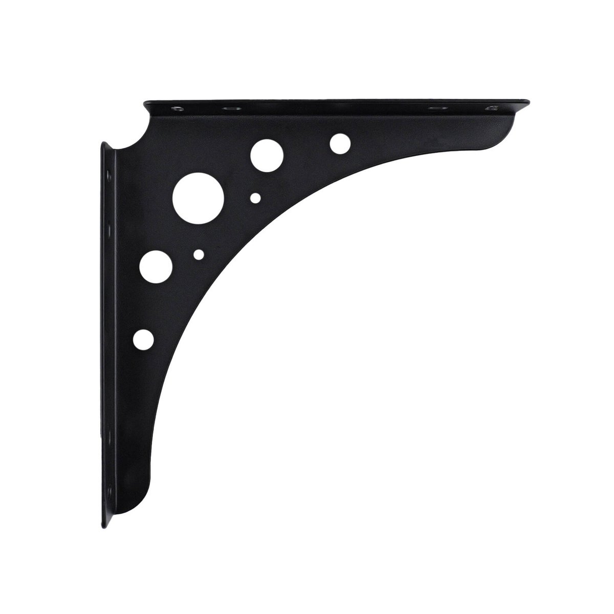 Carinya Black Euro Bracket 200x200mm Powder Coated Steel Durable - SuperSaverAU - view 2