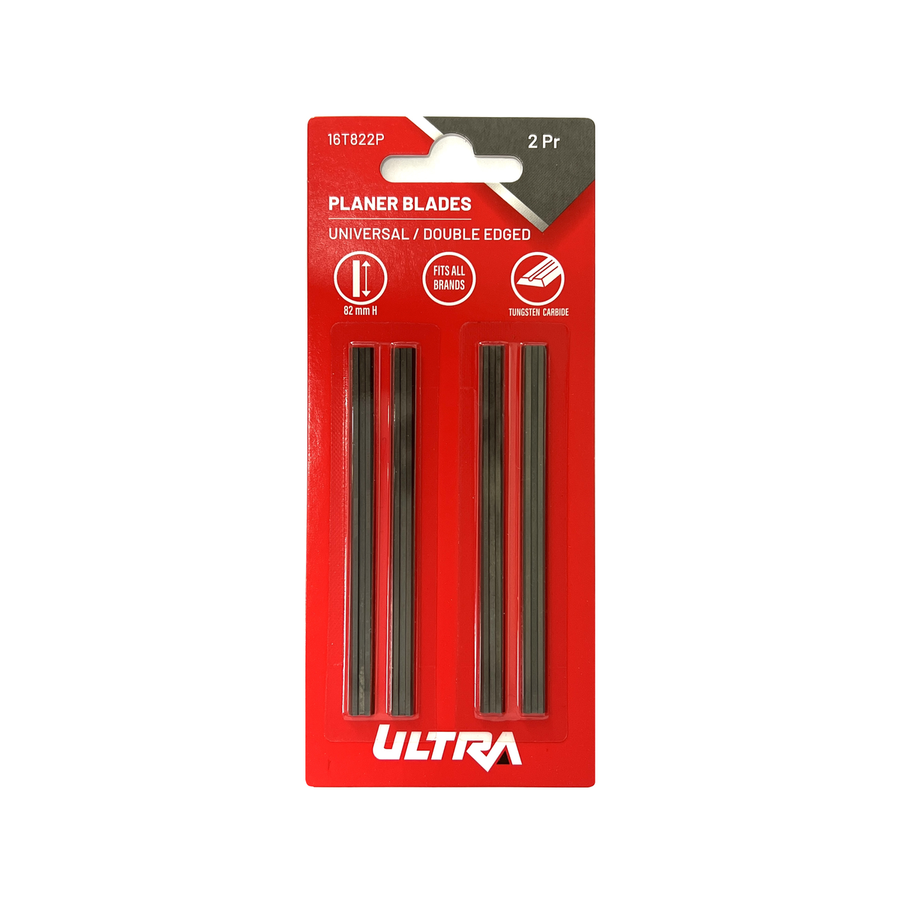 Ultra 82mm Planer Replacement Blades - 4 Blades - Tungsten Carbide - Silver - SuperSaverAU - view 1