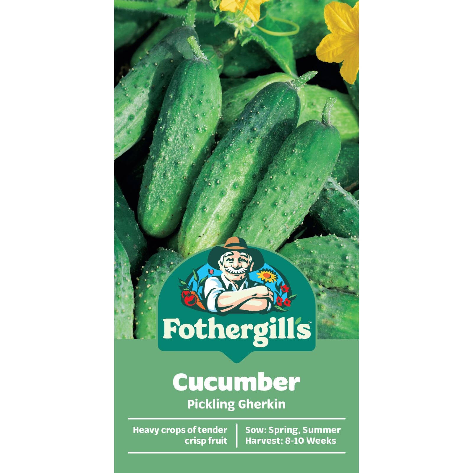Mr Fothergill's Pickling Gherkin Cucumber Seeds - Crisp Fruit for Pickling