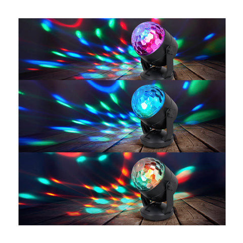 Lytworx Rechargeable Multicolour RGB Party Light Projector with Remote 70743