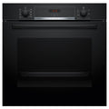 Bosch Series 4 60cm Built-In Electric Oven - 71L, 3D Hotair, EcoClean Direct, Black - HBA534BB3A