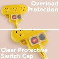 Arlec 15m Heavy Duty Triple Socket Extension Lead - Yellow - 3 Outlets - SuperSaverAU - view 3