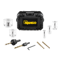 Kango Hole Shot 9 Piece Carbide Teeth Hole Saw Set - 228mm x 238mm - Durable Cutting Tools - SuperSaverAU - view 2