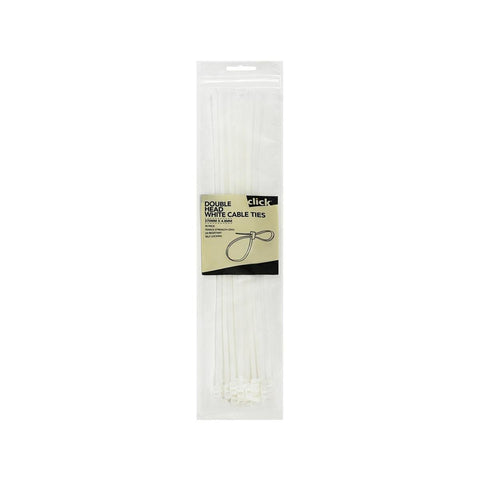 Click Double Headed Cable Tie - 370mm - Nylon - UV Resistant - 25 Pack - SuperSaverAU - view 1