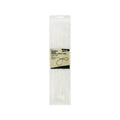 Click 370mm White Double Headed Cable Tie 25 Pack - UV Resistant Nylon Twin Loop