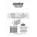 Cowdroy Galvanised Steel Track Access Robemaker Components Pack, Suits 40kg Doors, 2 Pack