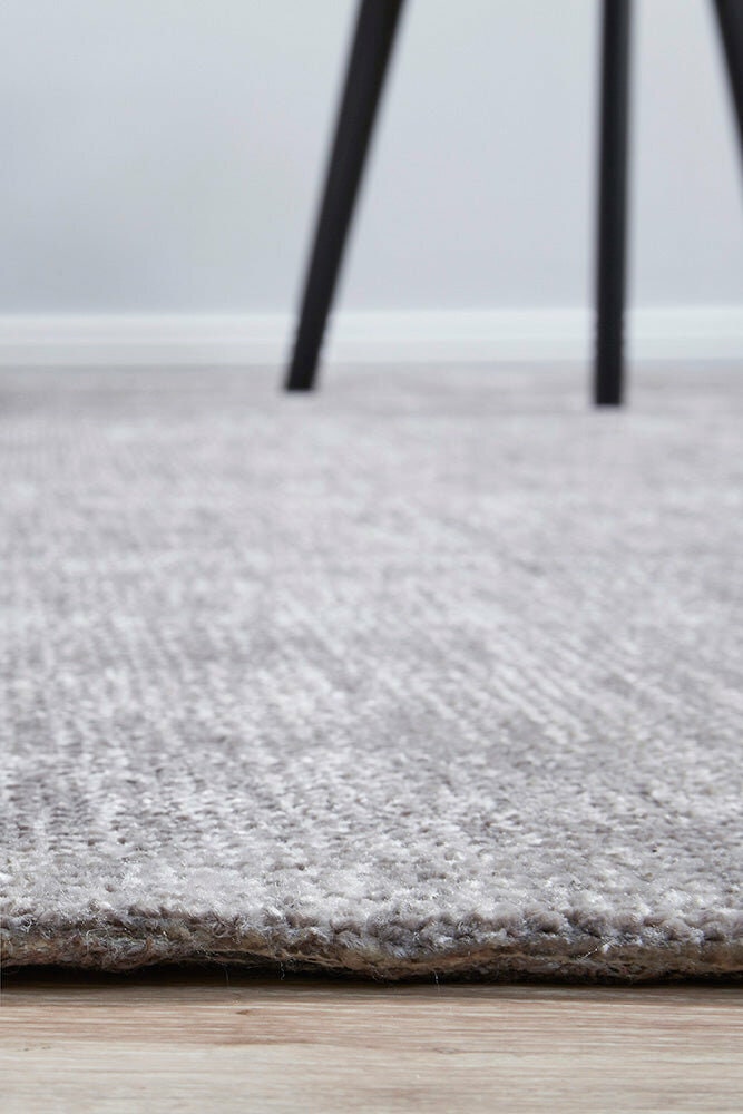 Rug Culture Azure Extra Large Rug 320x230cm - Stone Hand Loomed Rayon Polyester Blend - AZUSTONE320X230