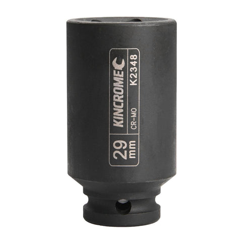 Kincrome 29mm 1/2" Drive Deep Impact Socket - Chrome Molybdenum Steel - Black - SuperSaverAU - view 1