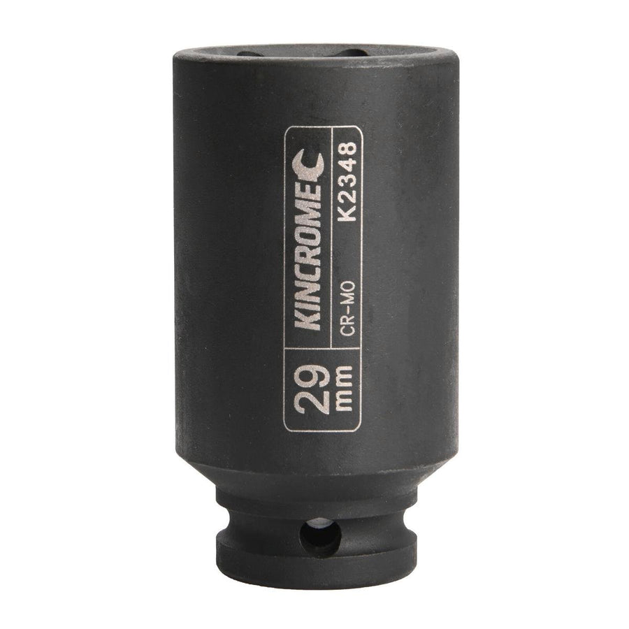 Kincrome 29mm 1/2" Drive Deep Impact Socket - Chrome Molybdenum Steel - Black - SuperSaverAU - view 1
