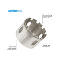 Sutton Tools 76mm Diamond Grit Holesaw, Steel, for Glass, Tile and Marble