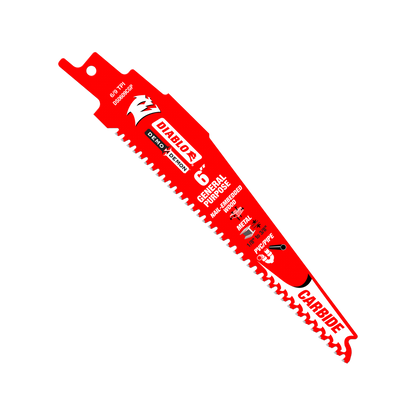 Diablo Reciprocating Saw Blade - 6" - Carbide - General Purpose