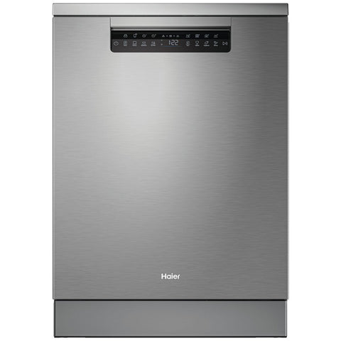 Haier 60cm Satina Freestanding Dishwasher - DualPower Spray Arm - Steam and Hygiene Programs - HDW15F4S1