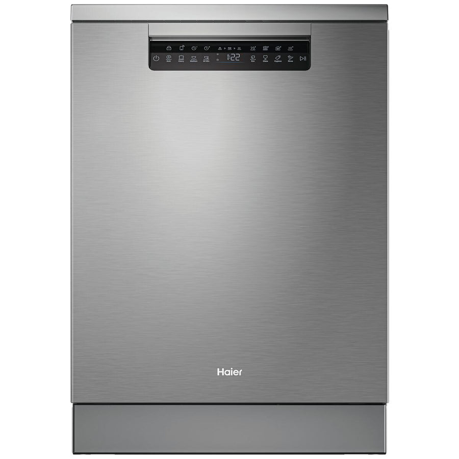 Haier 60cm Satina Freestanding Dishwasher - DualPower Spray Arm - Steam and Hygiene Programs - HDW15F4S1