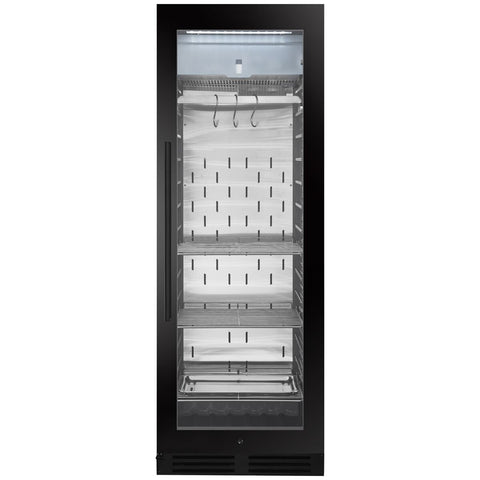 KingsBottle 352L Freestanding Steak and Meat Ager - Black, Right Hinge, Glass Door - KB180SA-FG-RHH