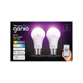 Mirabella Genio B22 800lm 9W RGB Wi-Fi Smart Globe - 2 Pack