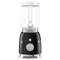 Smeg 50s Style Retro Bench Blender 1.5L - 800W Smooth Start Motor, 4 Preset Programs, Black - BLF03BLAU