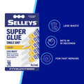 Selleys Super Glue 5 x 1ml Clear China Wood Paper Metal Rubber - SuperSaverAU - view 3