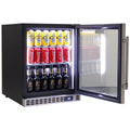 Schmick 89L bar fridge - Stainless steel trim, matte black body, right-hinged - SK86R-HD