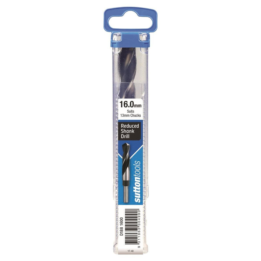 Sutton Tools 16mm Reduced Shank Jobber Drill Bit - 12.5mm Shank - 6" Length - SuperSaverAU - view 1