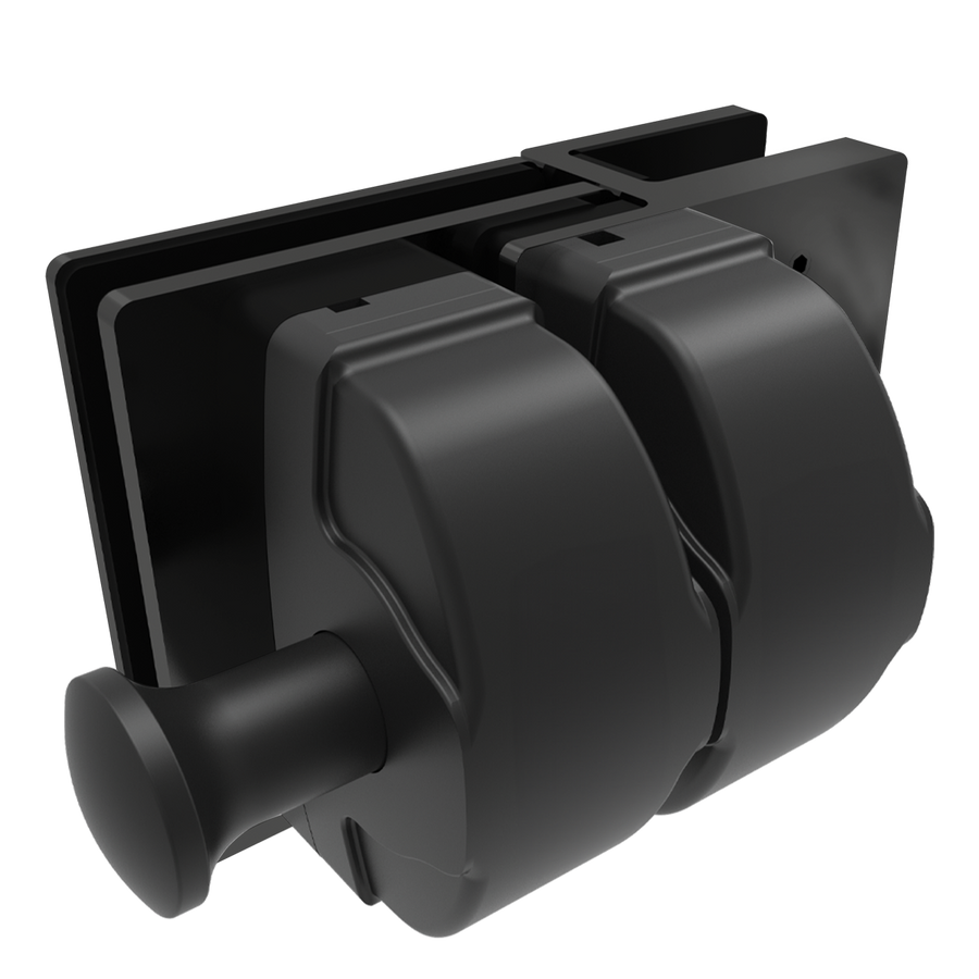 Protectoral Glass to Glass Gate Latch - 126 x 138 x 105mm - Black - Pool Safety - SuperSaverAU - view 1
