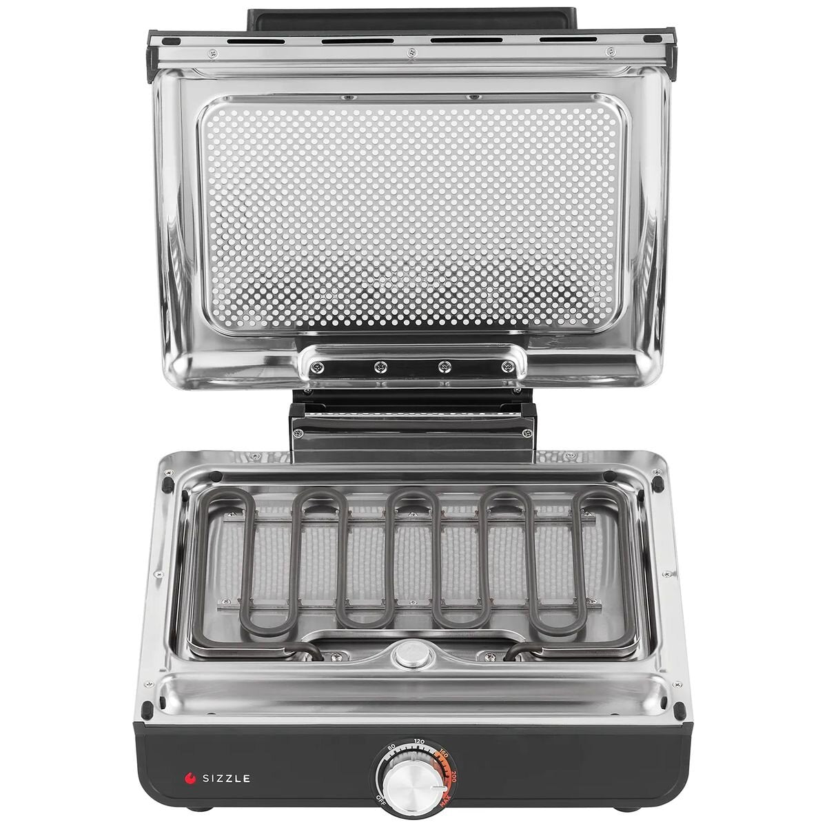 Ninja Sizzle indoor grill and flat plate - high-heat searing, 36cm non-stick plates - GR101