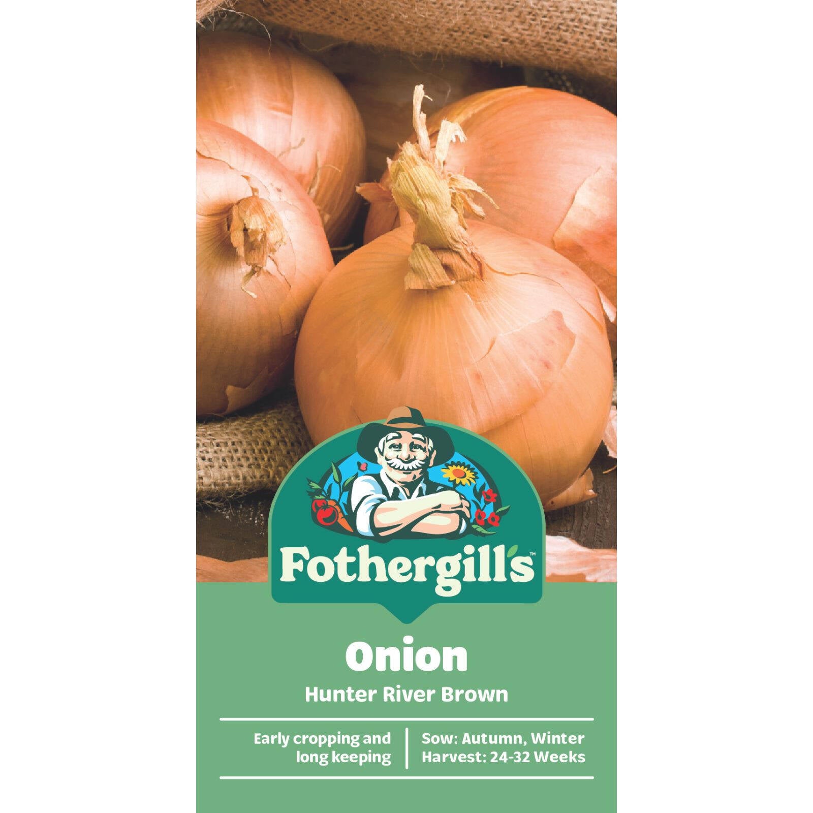 Mr Fothergill's Hunter River Brown Onion Vegetable Seeds