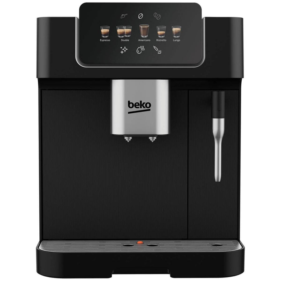 Beko CaffeExperto automatic espresso machine with steam wand - black - 3 cup sizes - CEG7302B