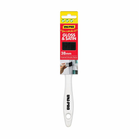 UNi-PRO Gloss & Satin Brush - 38mm - Composite Plastic - Solvent Resistant - SuperSaverAU - view 1