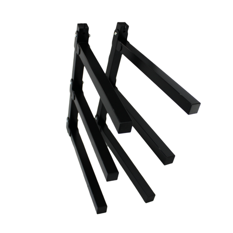 Storease Wall Storage System Utility Racks 2 Pack - 265mm x 75mm x 450mm - Black - Durable Steel - Easy Installation - SuperSaverAU - view 1