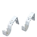 Pillar 16/25mm White Adjustable Universal Brackets - Powdercoated Steel