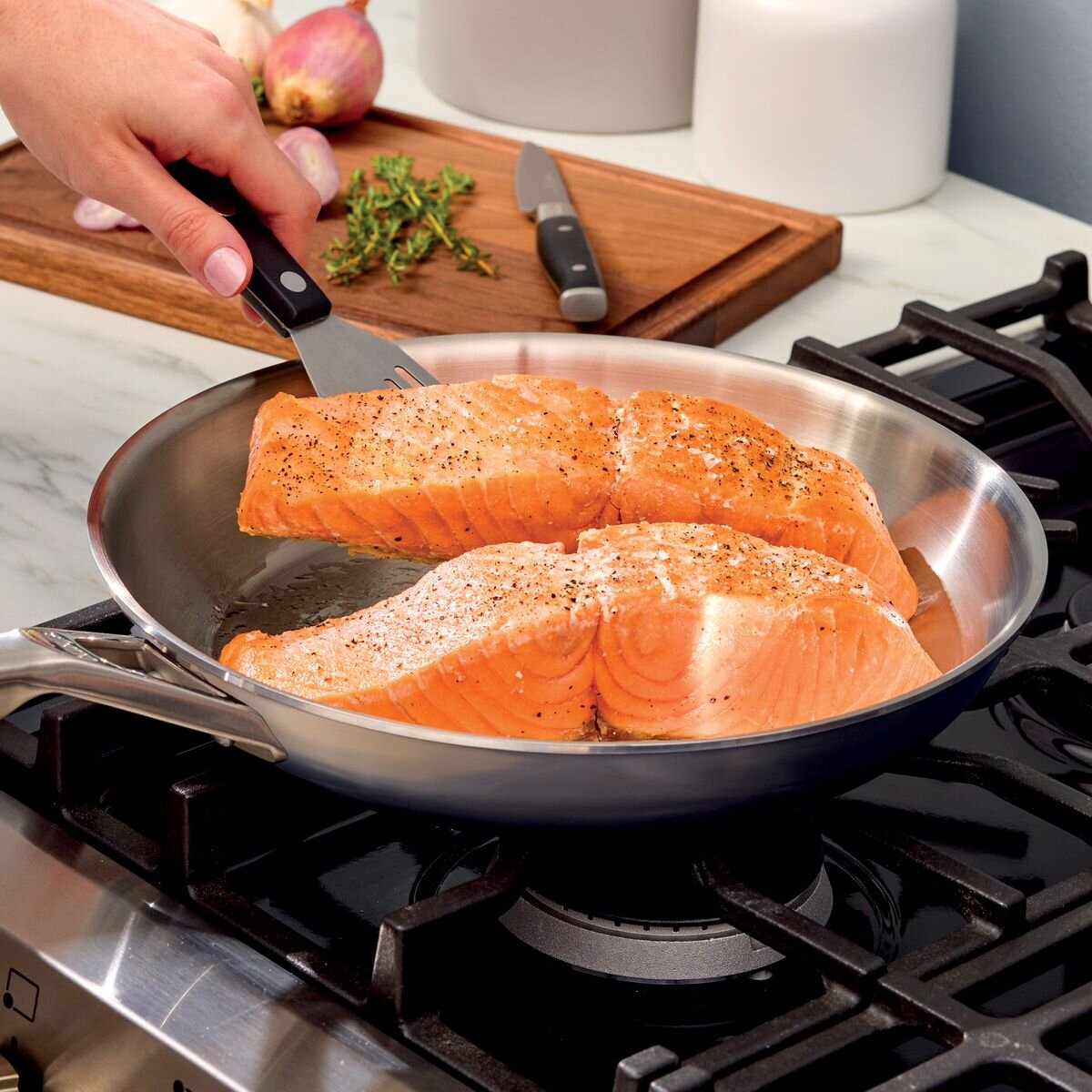Ninja EverClad Stainless Steel Cookware Set - Tri-Ply, Induction Compatible, Oven Safe to 315°C - C99012
