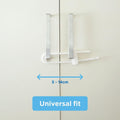 Perma Child Safety Adjustable Sliding Locks - 20mm x 60mm - Plastic - Universal - 6 Pack - SuperSaverAU - view 4