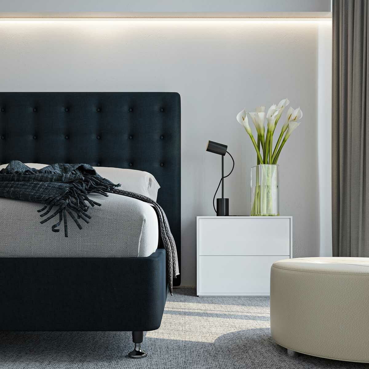 A.H. Beard Domino Amsterdam Plush King Mattress - 5 Zone Coil Support - Gel Memory Foam - DOAMSPMKING