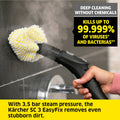 Kärcher SC3 White Steam Cleaner - 3.14kg - Quick Heat-Up - Hard Floor Kit - SuperSaverAU - view 2