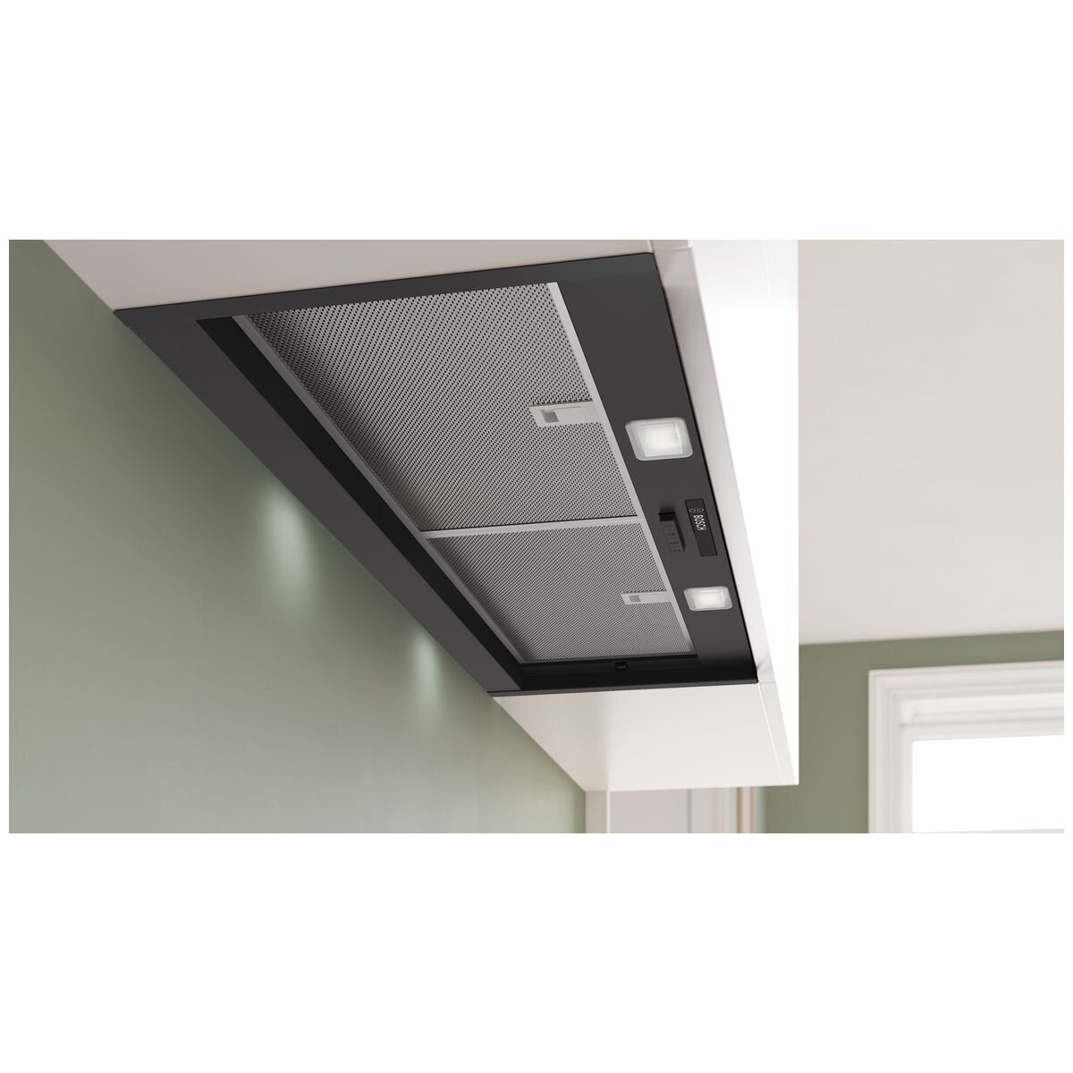 Bosch Series 2 90cm Integrated Rangehood - Matte Black - 384m³/h, 3 Power Levels - DBB93BC60A