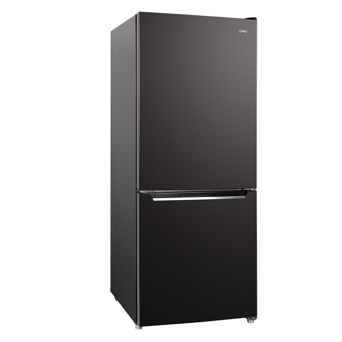 CHiQ 283L bottom mount fridge - black steel, inverter system, 5.5 star energy rating - CBM282NBS5E