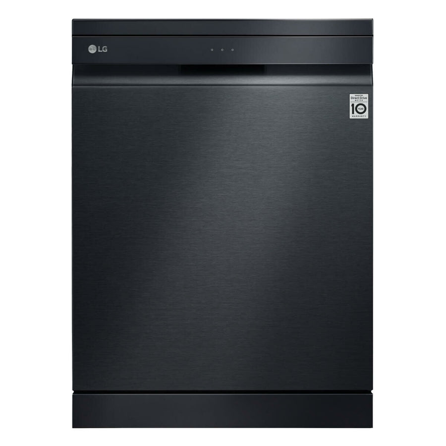 LG 60cm 15 Place QuadWash Freestanding Dishwasher - Matte Black - TrueSteam - Auto Door Opening - XD3A25MB