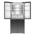 Hisense 483L French Door Fridge - Dark Stainless Steel - Non-Plumbed Ice and Water Dispenser - HRCD483TBW