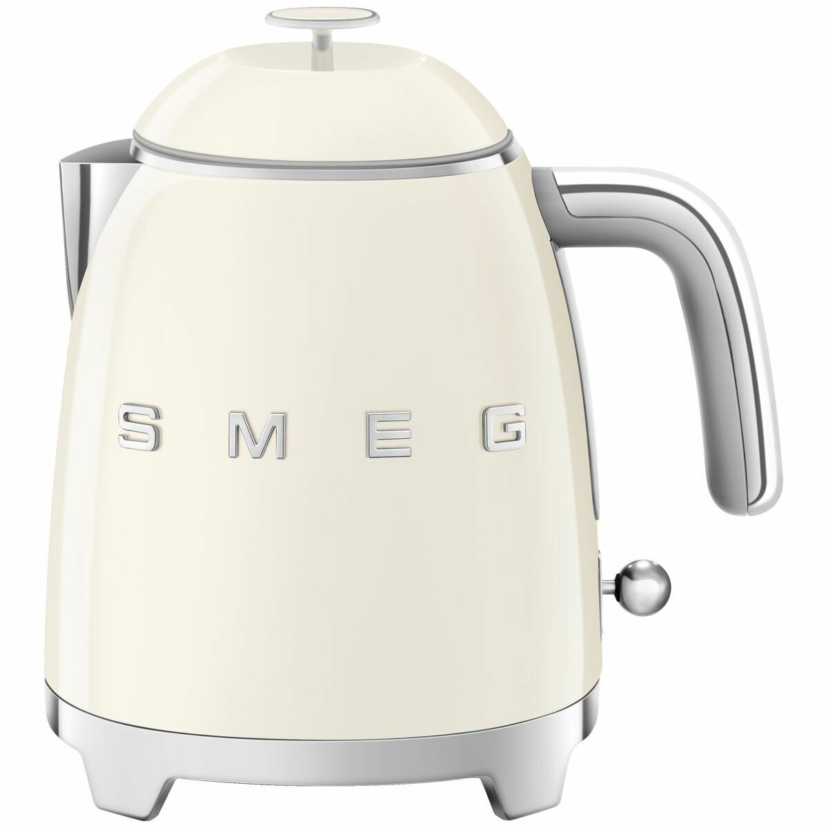 Smeg 50s Retro Style 800mL Mini Electric Kettle - Cream, 1400W, Double Wall - KLF05CRAU