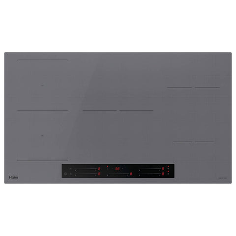 Haier 90cm 500 Series induction cooktop - five zones with Flexi Zone - grey glass - HCI905FTG4